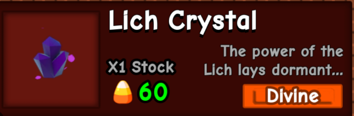 lich crystal grow a garden